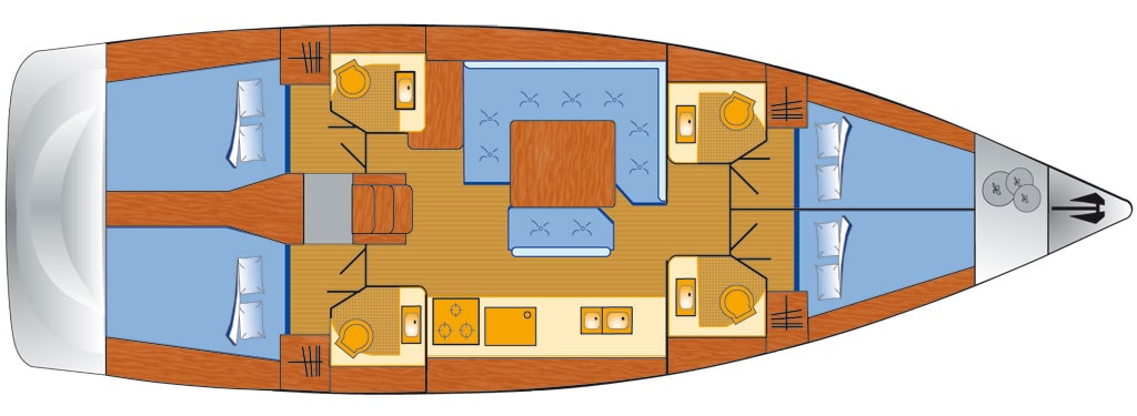 Segelyacht Sun Odyssey 479 ANNA